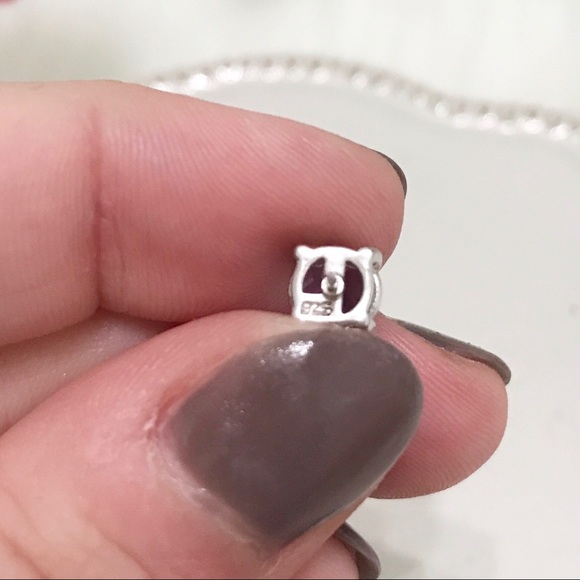 • Vintage • Sterling Crystal Earrings - Picture 5 of 6